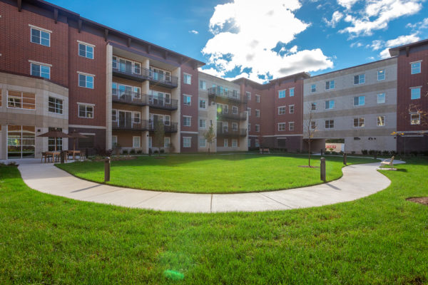 our community courtyard and walkways