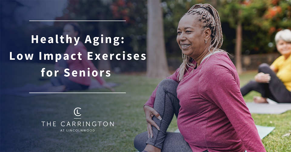 Healthy Aging low impact exercises for seniors