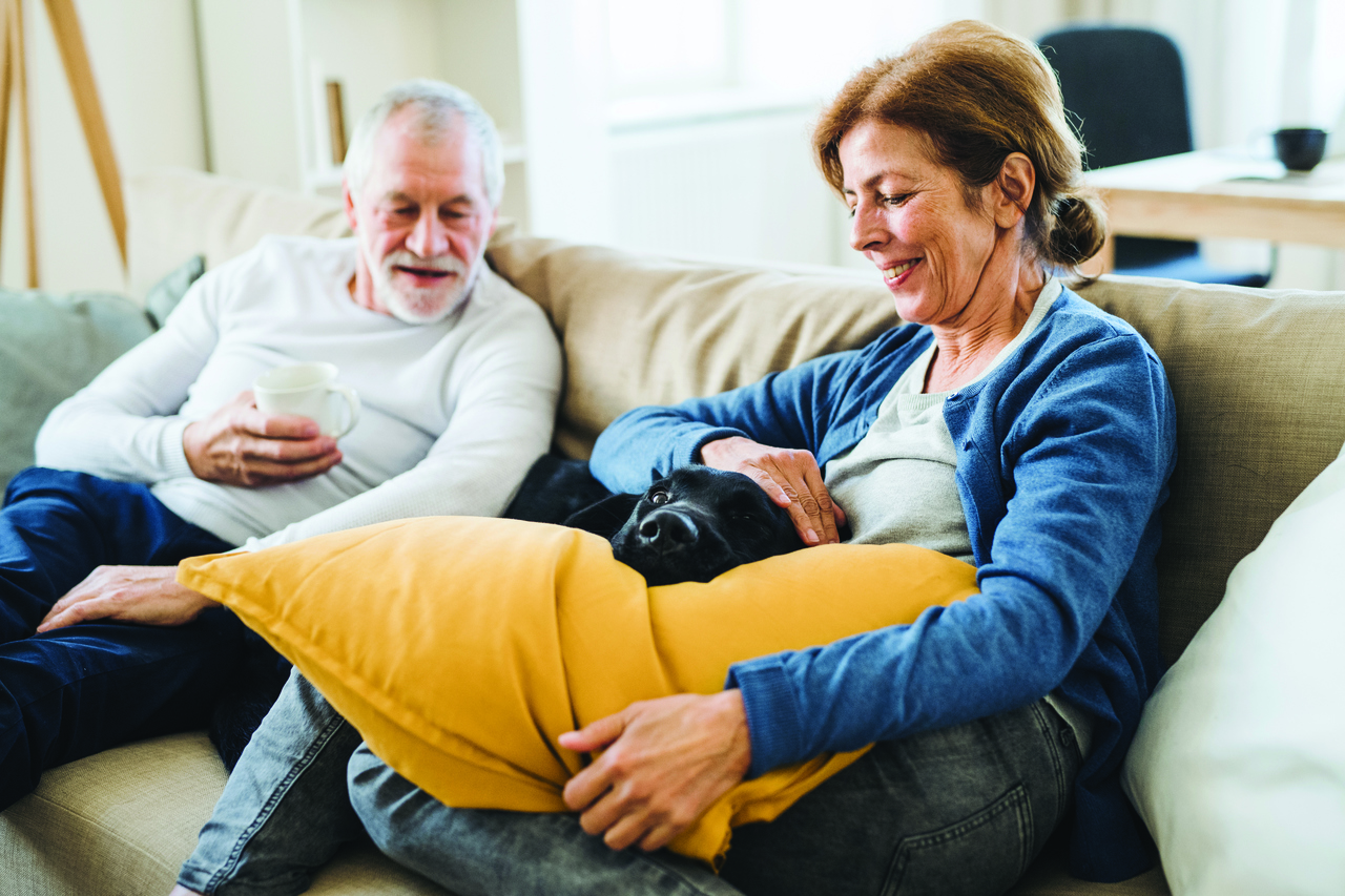 older man and woman coping with dementia